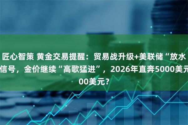 匠心智策 黄金交易提醒：贸易战升级+美联储“放水”信号，金价继续“高歌猛进”，2026年直奔5000美元？