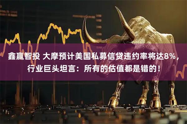鑫赢智投 大摩预计美国私募信贷违约率将达8%，行业巨头坦言：所有的估值都是错的！