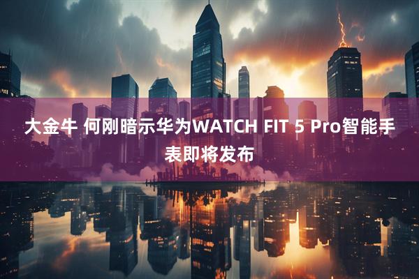 大金牛 何刚暗示华为WATCH FIT 5 Pro智能手表即将发布